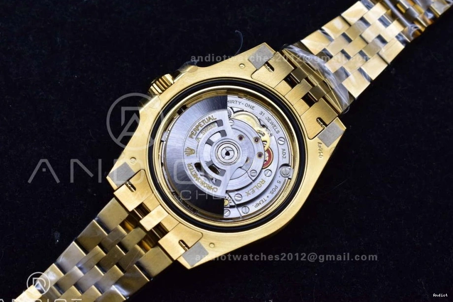 Factory Best 1:1 Black VR3285 Gold GRNR Dial Edition Gain Master II YG Bracelet CHS Weight on Jubilee 126718 GMT 0125